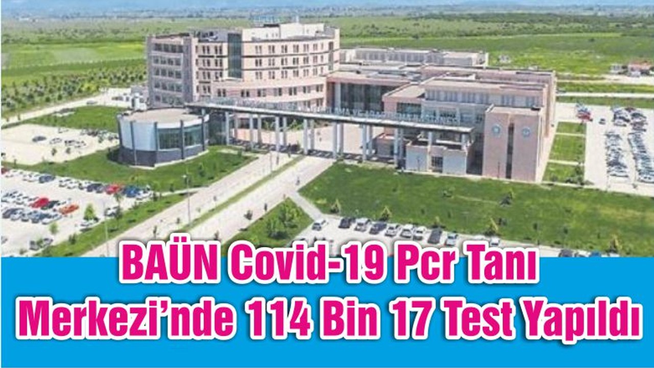 BAÜN Covid-19 Pcr Tanı Merkezi’nde 114 Bin 17 Test Yapıldı