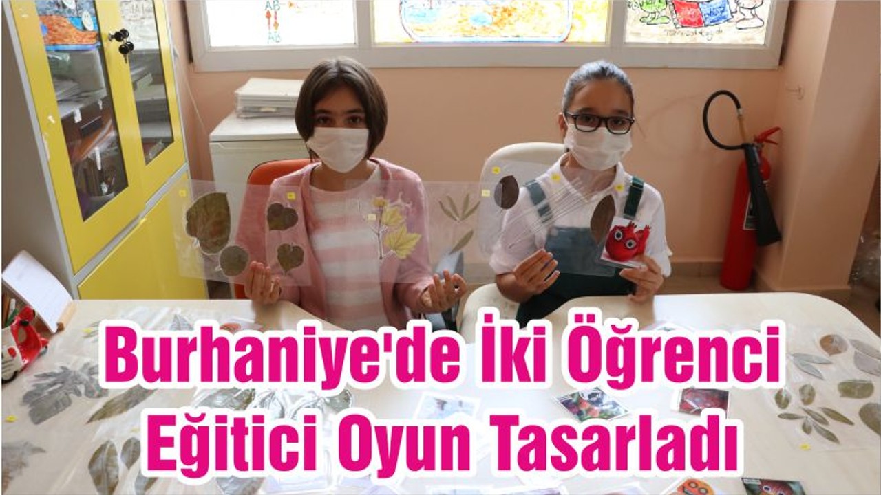 Burhaniye'de İki Öğrenci Eğitici Oyun Tasarladı