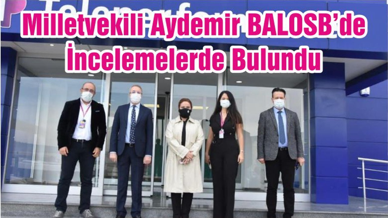Milletvekili Aydemir BALOSB’de İncelemelerde Bulundu