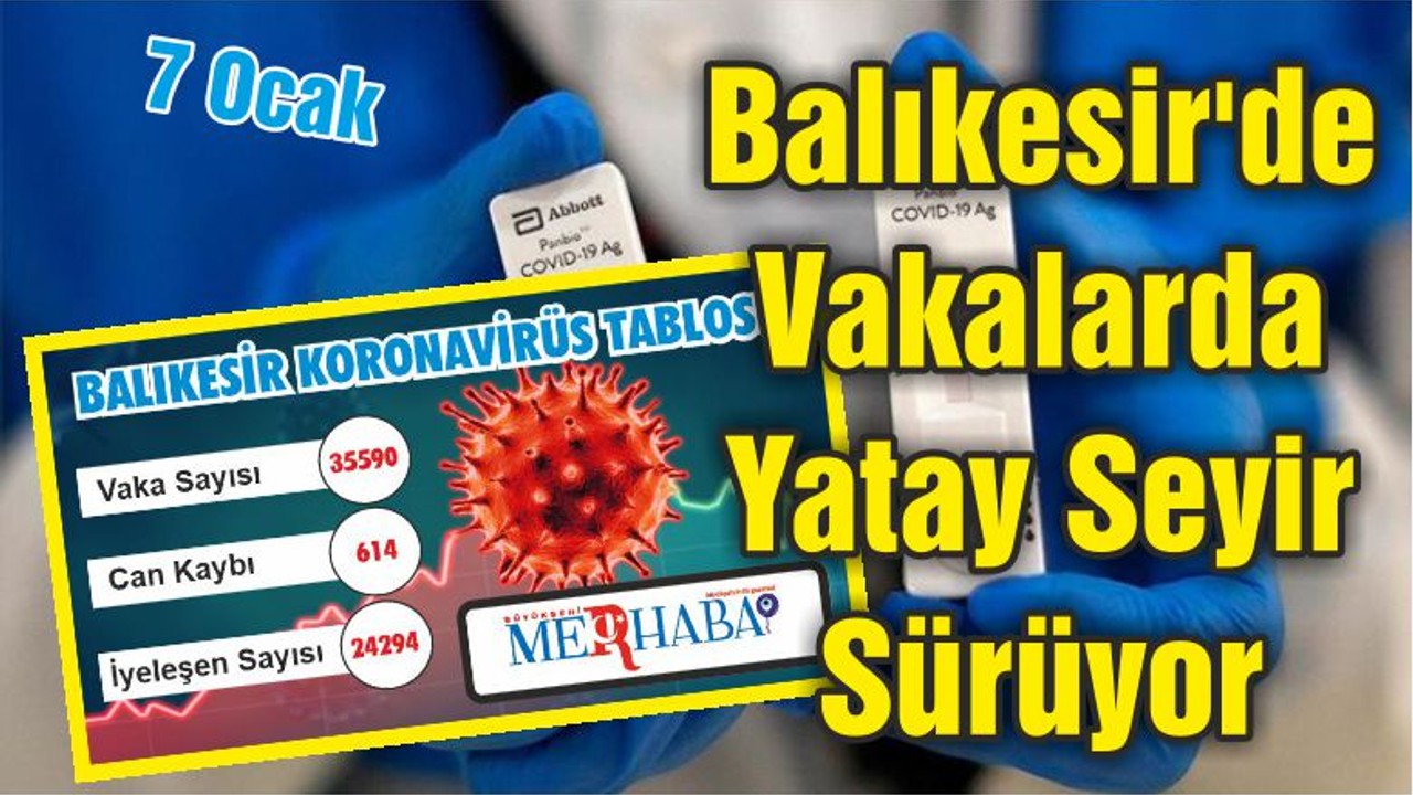 Balıkesir'de Vakalarda Yatay Seyir Sürüyor