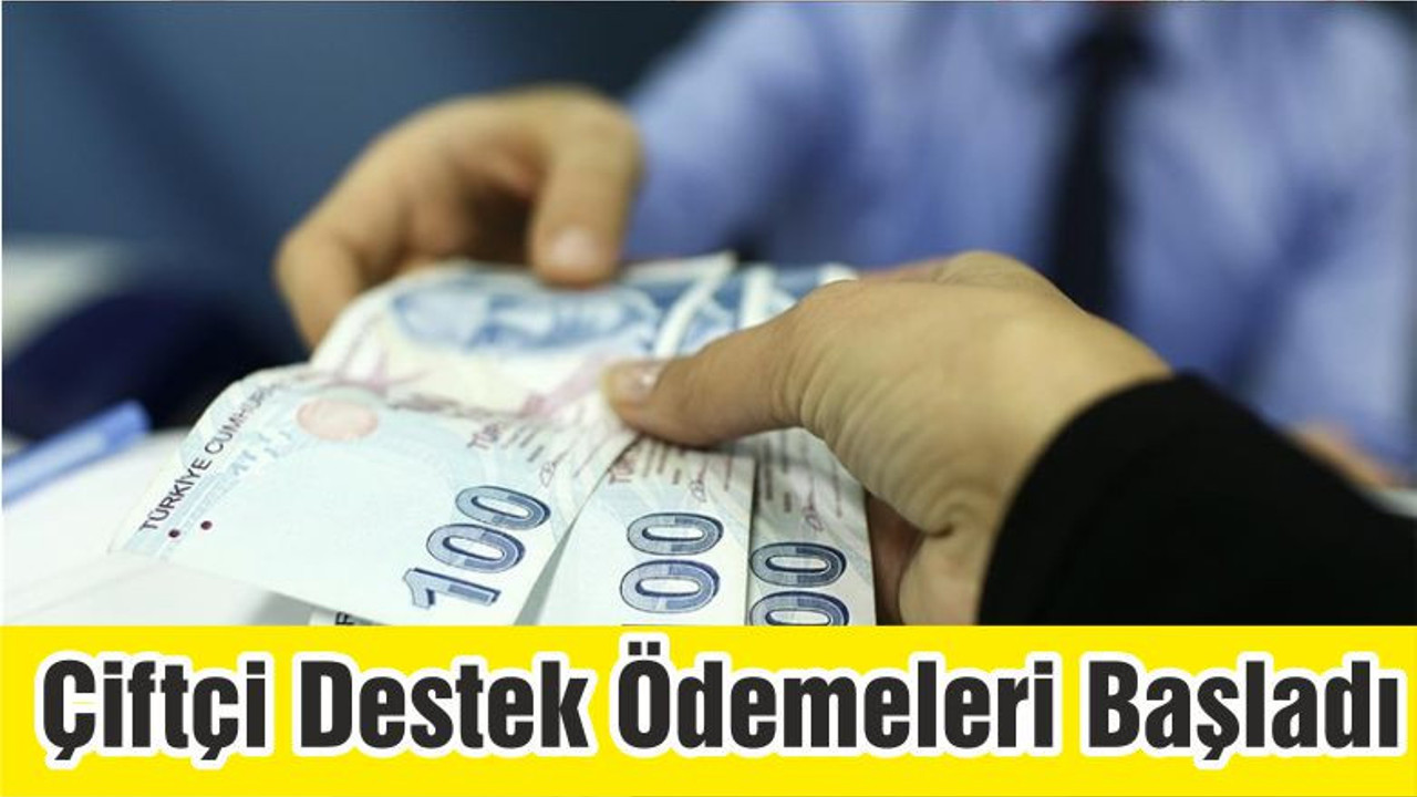 Çiftçi Destek Ödemeleri Başladı