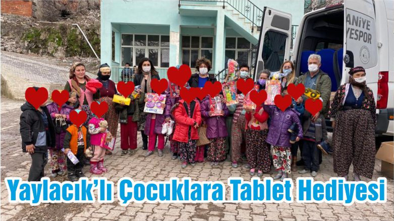 Yaylacık’lı Çocuklara Tablet Hediyesi