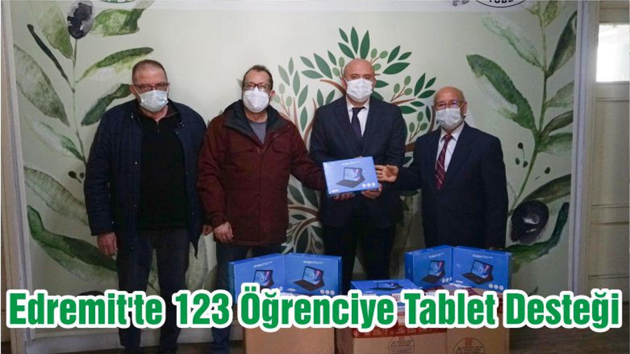 Edremit'te 123 Öğrenciye Tablet Desteği