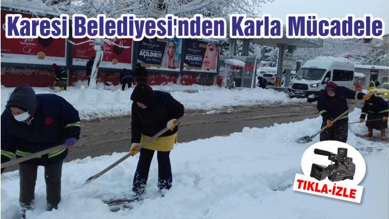 Karesi Belediyesi'nden Karla Mücadele