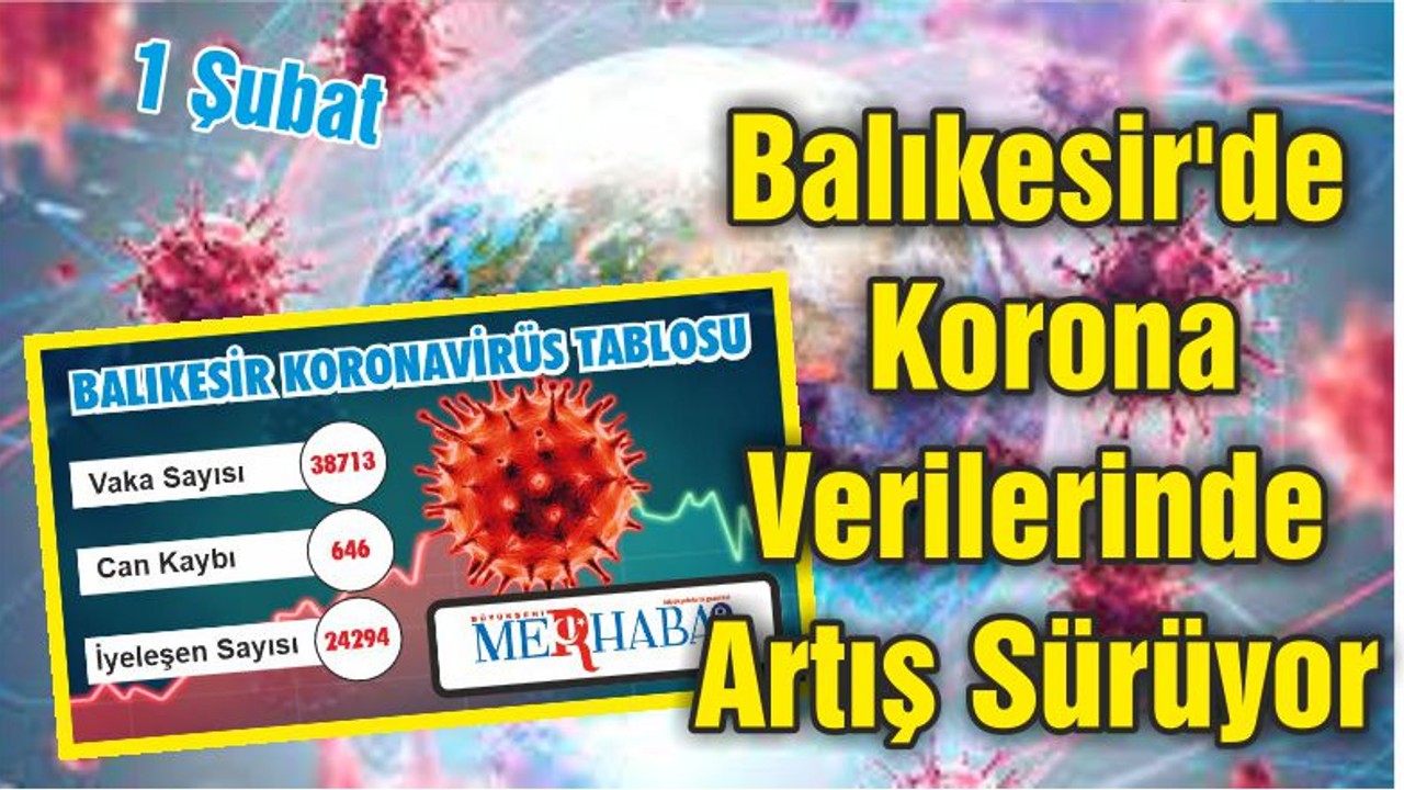 Balıkesir'de Korona Verilerinde Artış Sürüyor