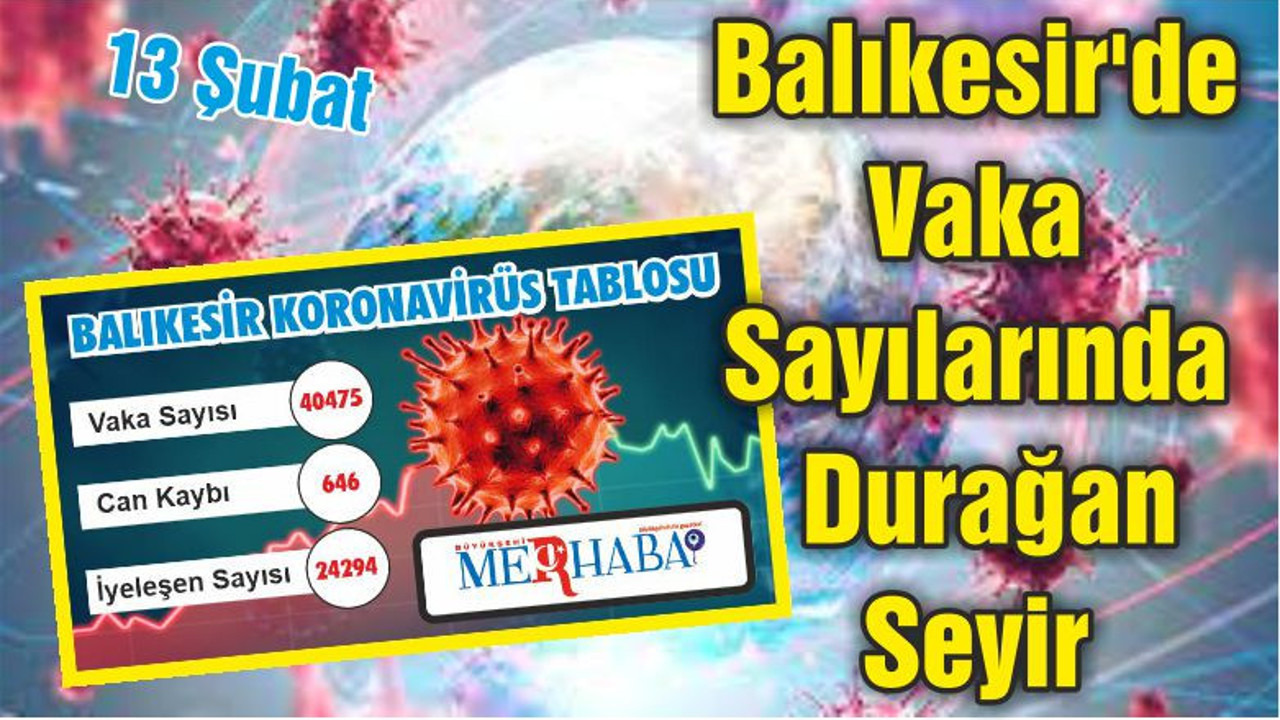Balıkesir'de Vaka Sayılarında Durağan Seyir