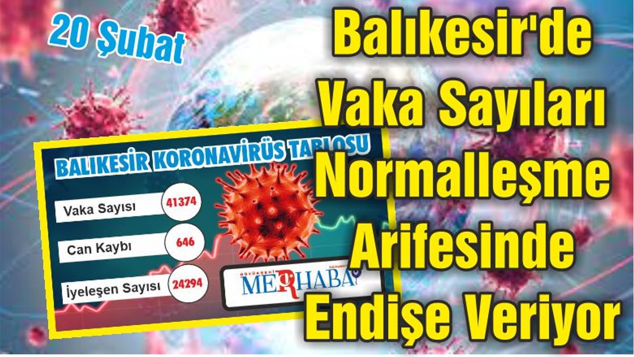 Balıkesir'de Vaka Sayıları Normalleşme Arifesinde Endişe Veriyor