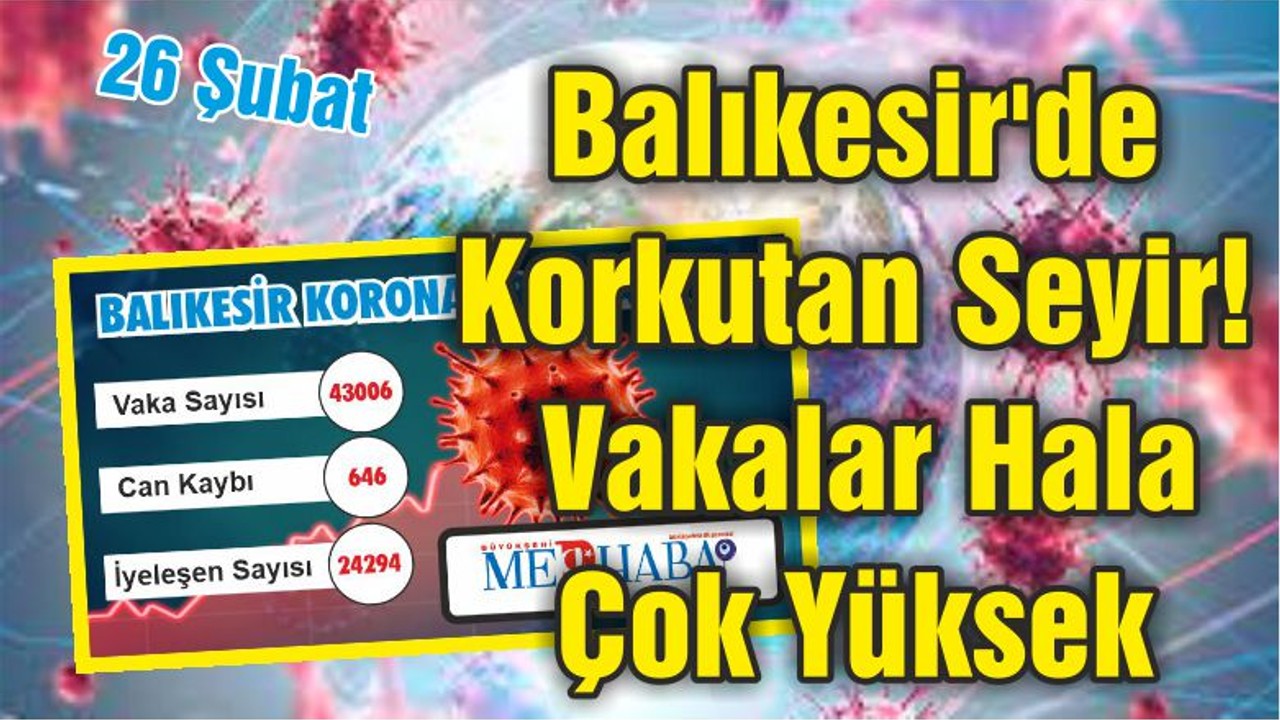 Balıkesir'de Korkutan Seyir Vakalar Hala Çok Yüksek