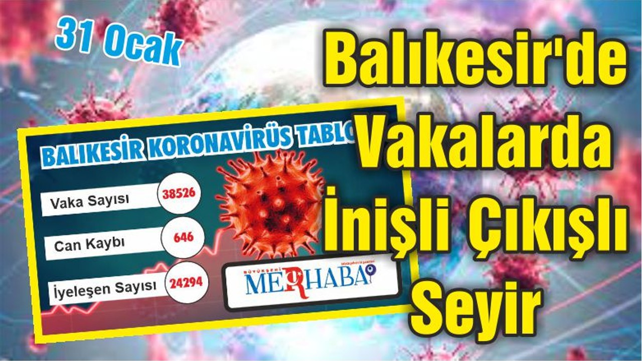 Balıkesir'de Vakalarda İnişli Çıkışlı Seyir
