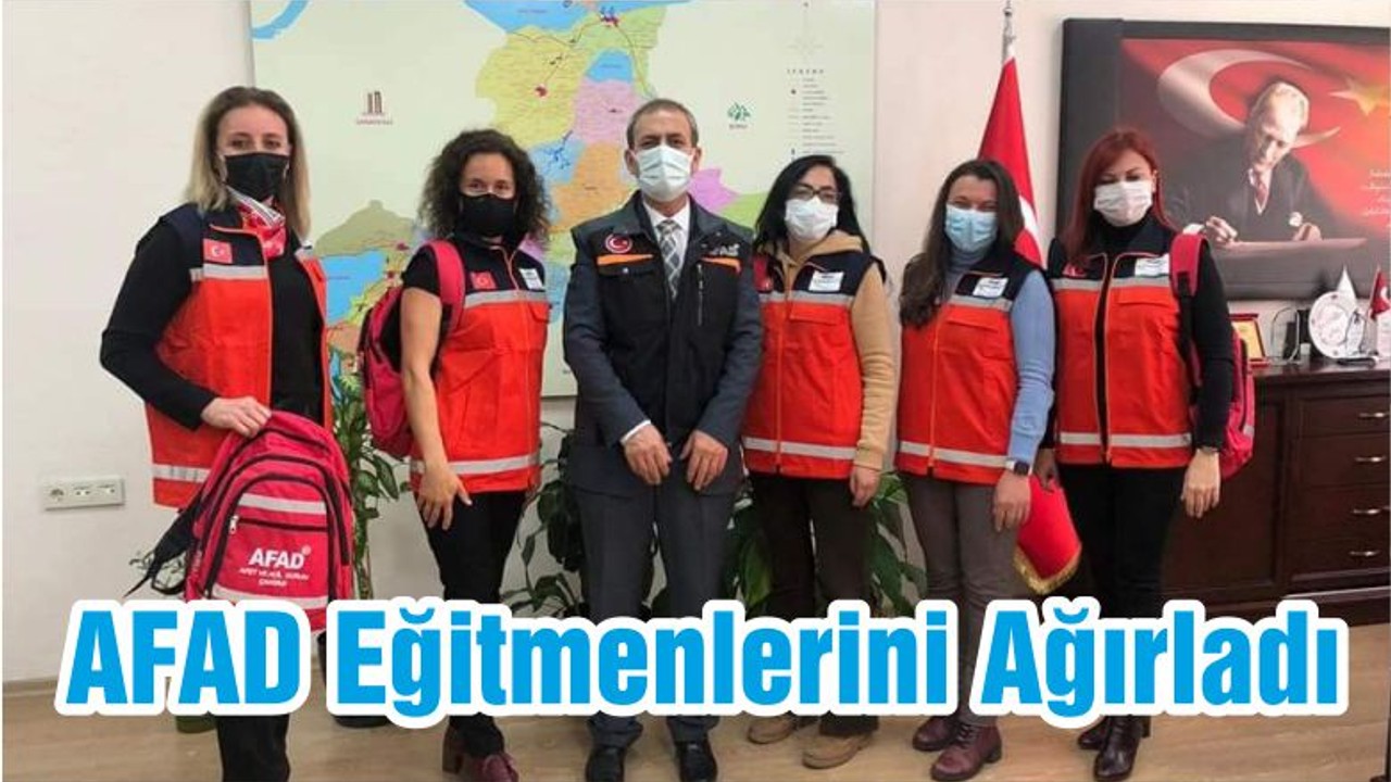 AFAD Eğitmenlerini Ağırladı