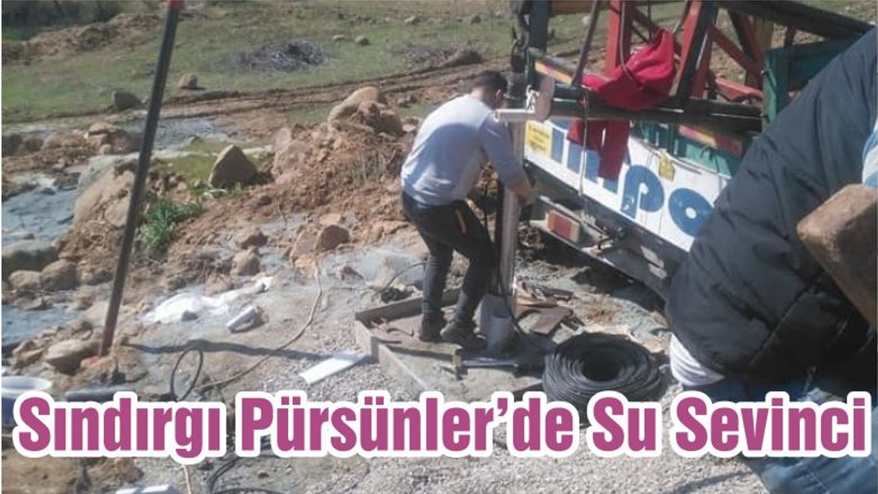 Sındırgı Pürsünler’de Su Sevinci