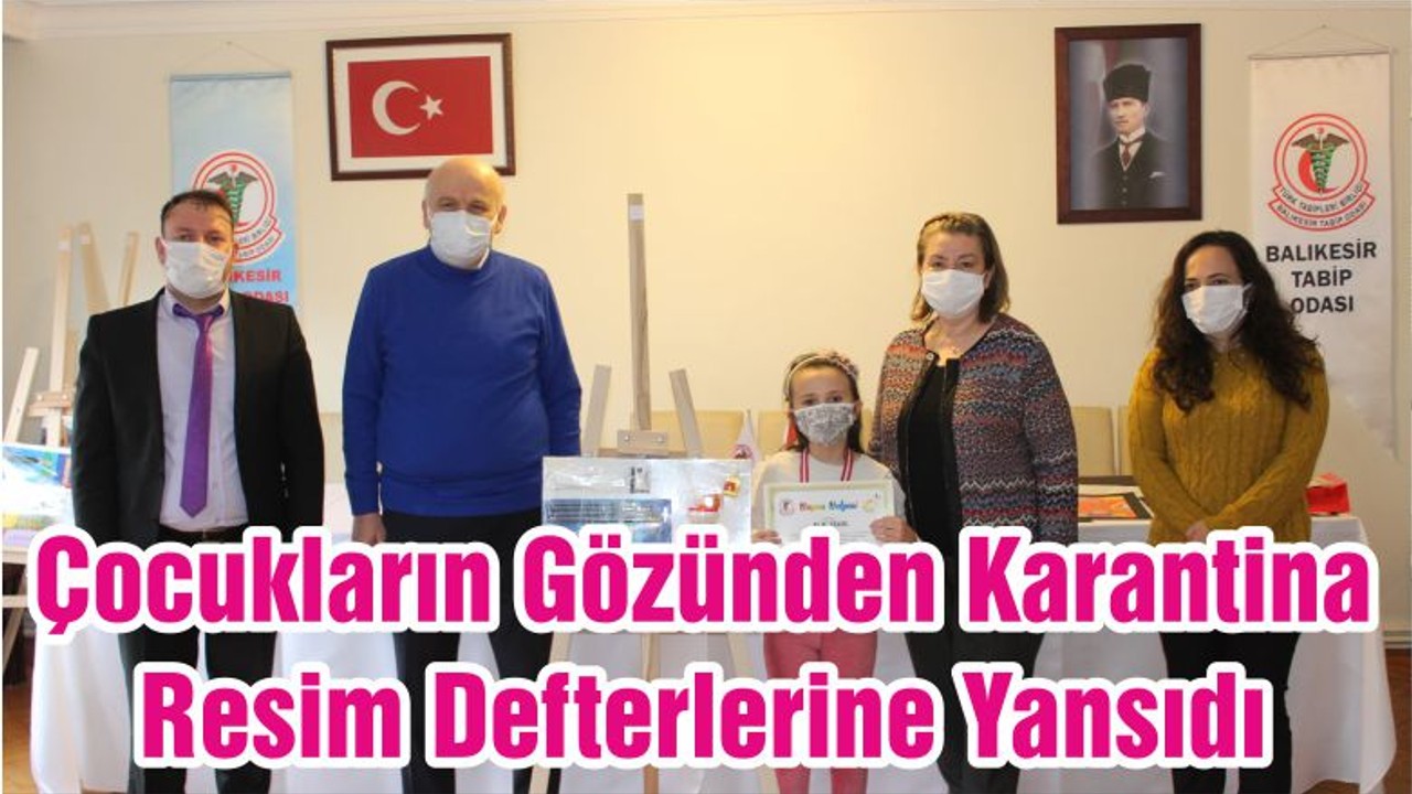 Çocukların Gözünden Karantina Resim Defterlerine Yansıdı