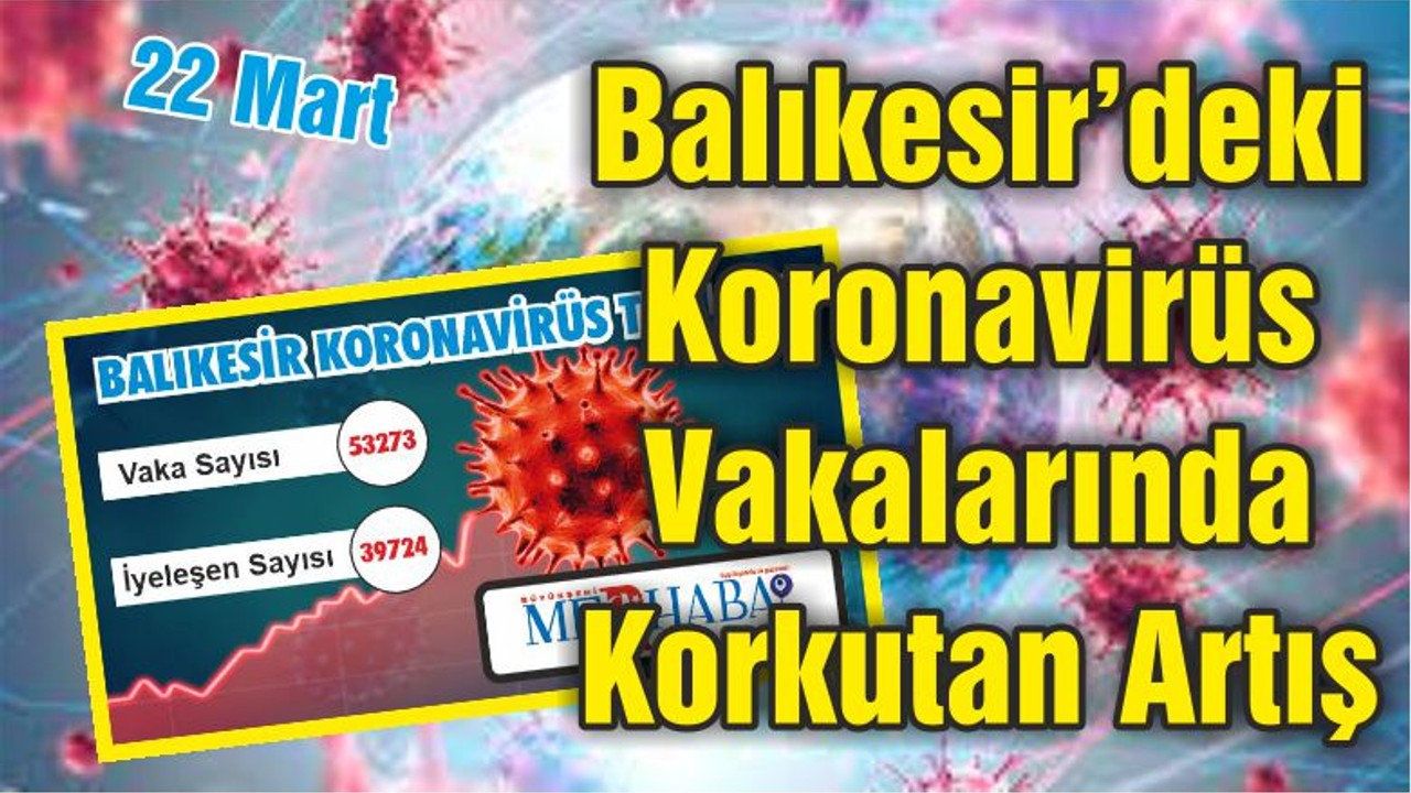 Balıkesir'deki Koronavirüs Vakalarında Korkutan Artış