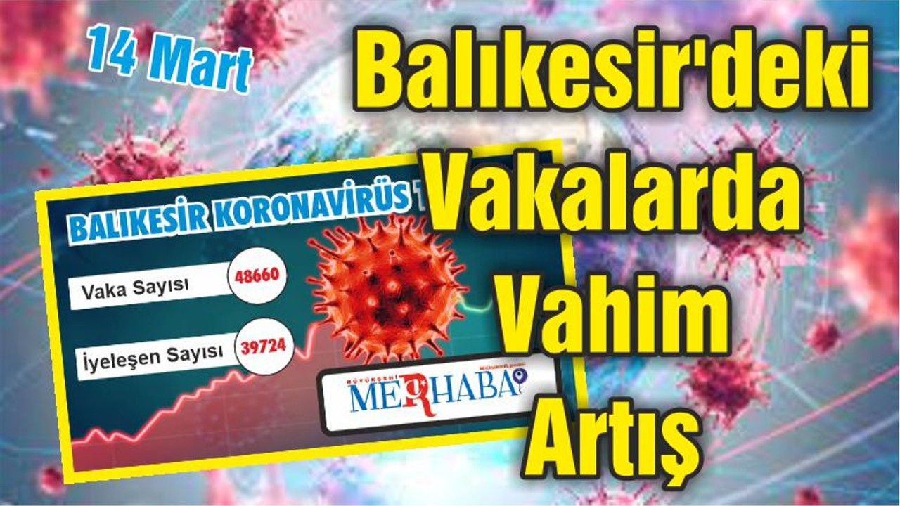 Balıkesir'deki Vakalarda Vahim Artış