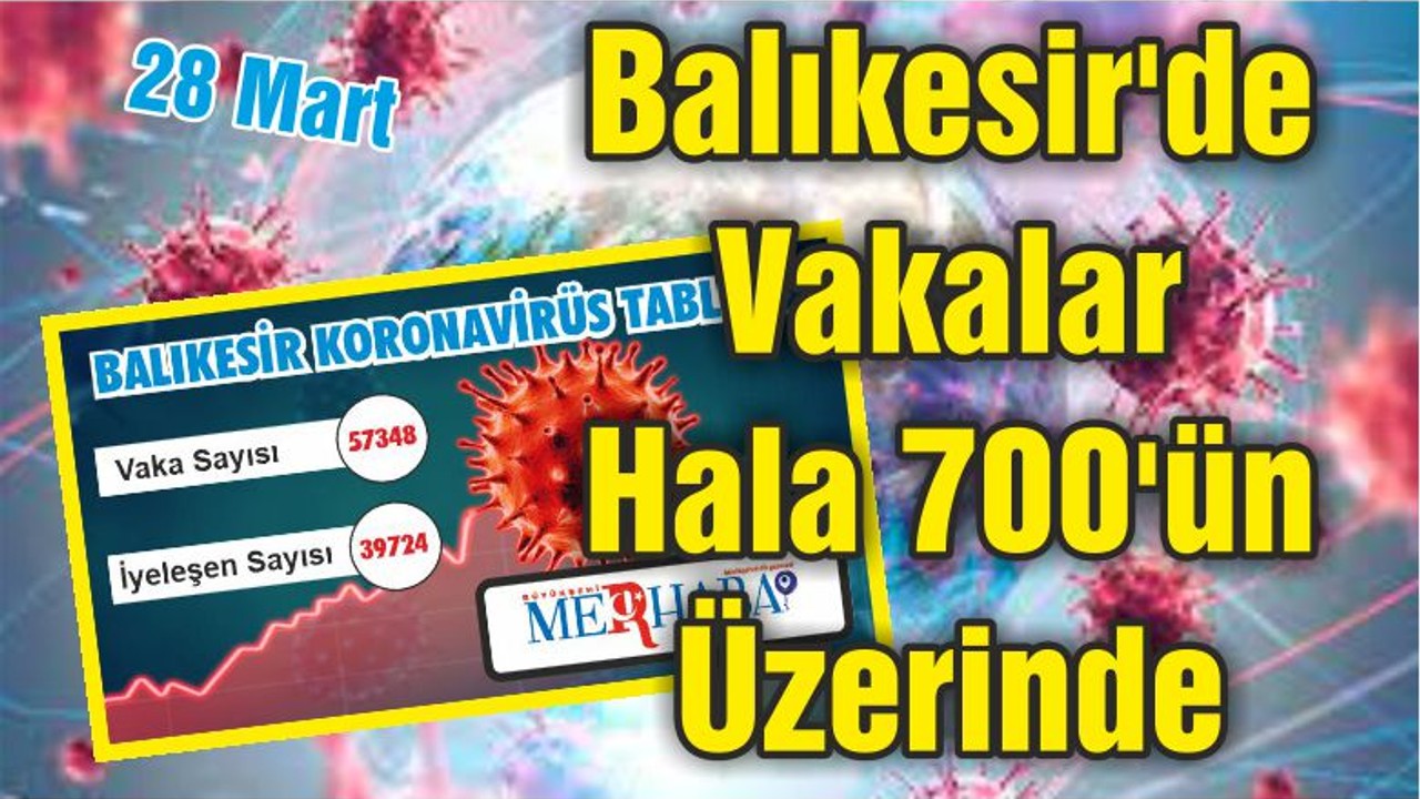 Balıkesir'de Vakalar Hala 700'ün Üzerinde
