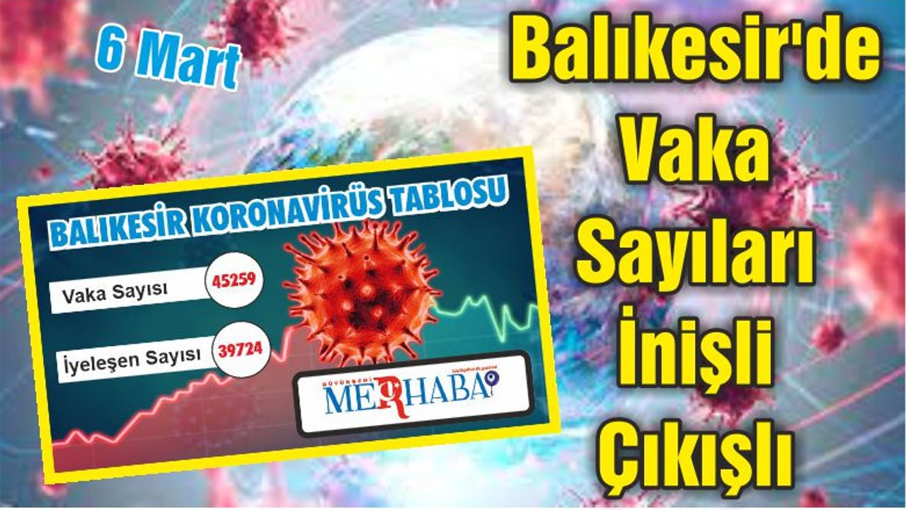 Balıkesir'de Vaka Sayıları İnişli Çıkışlı