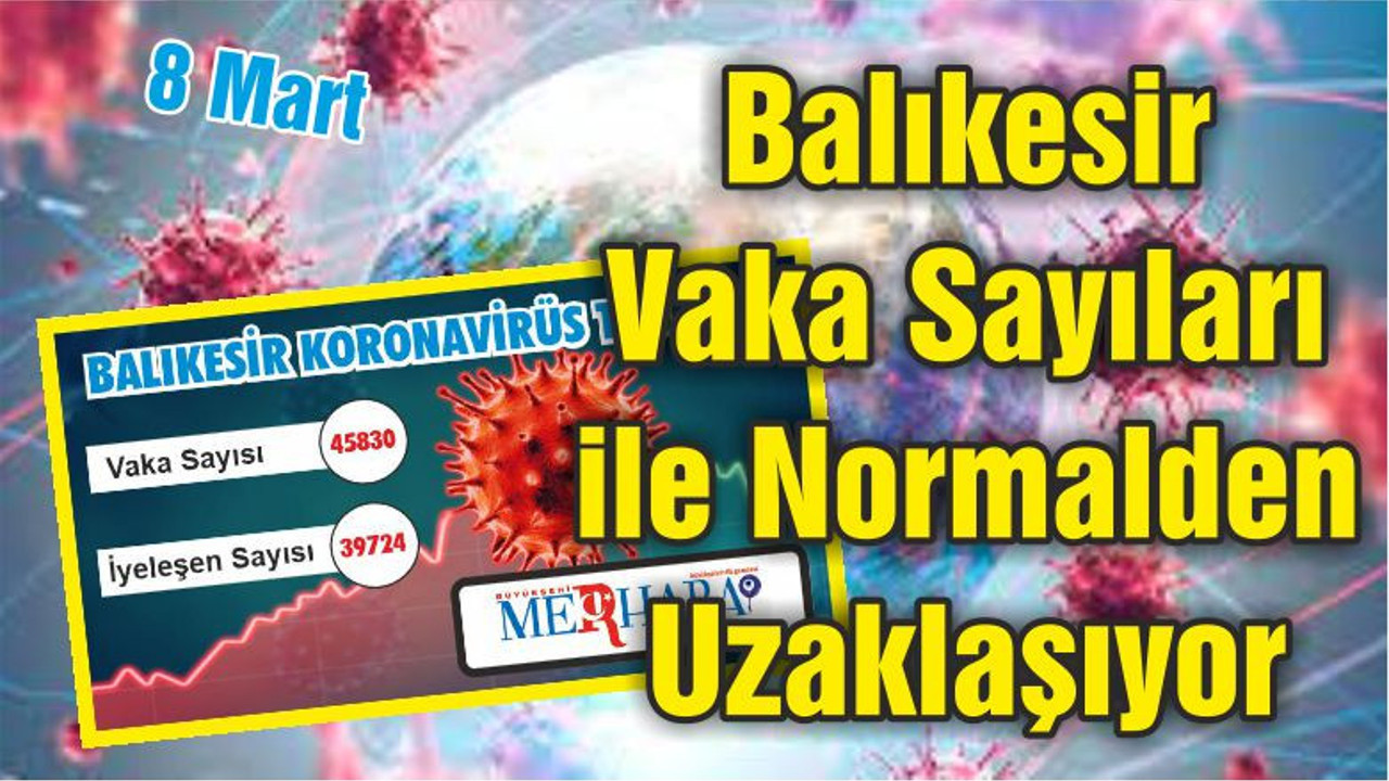 Balıkesir Vaka Sayıları ile Normalden Uzaklaşıyor