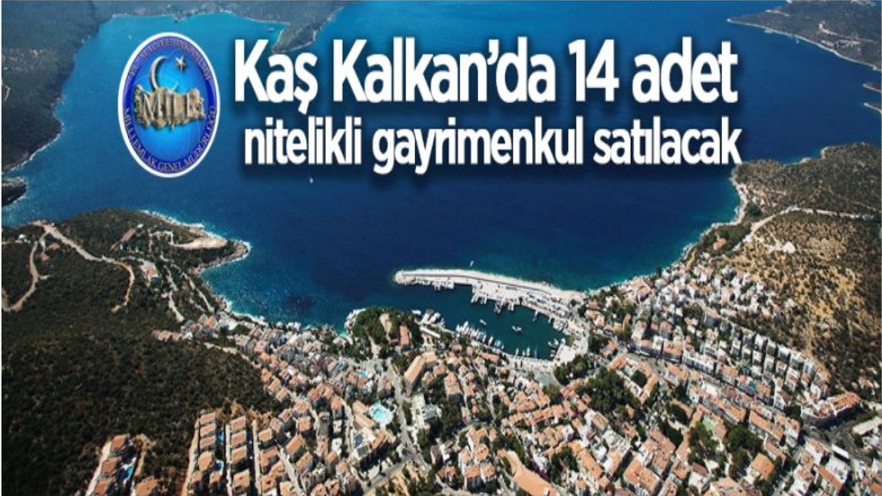Kalkan'da 14 Adet Arsa Nitelikli Gayrimenkul Satışta