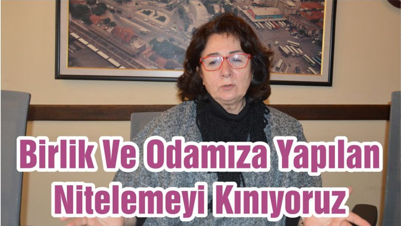 Birlik Ve Odamıza Yapılan Nitelemeyi Kınıyoruz