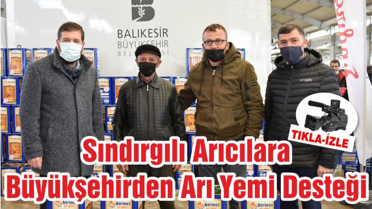 Sındırgılı Arıcılara Büyükşehirden Arı Yemi Desteği