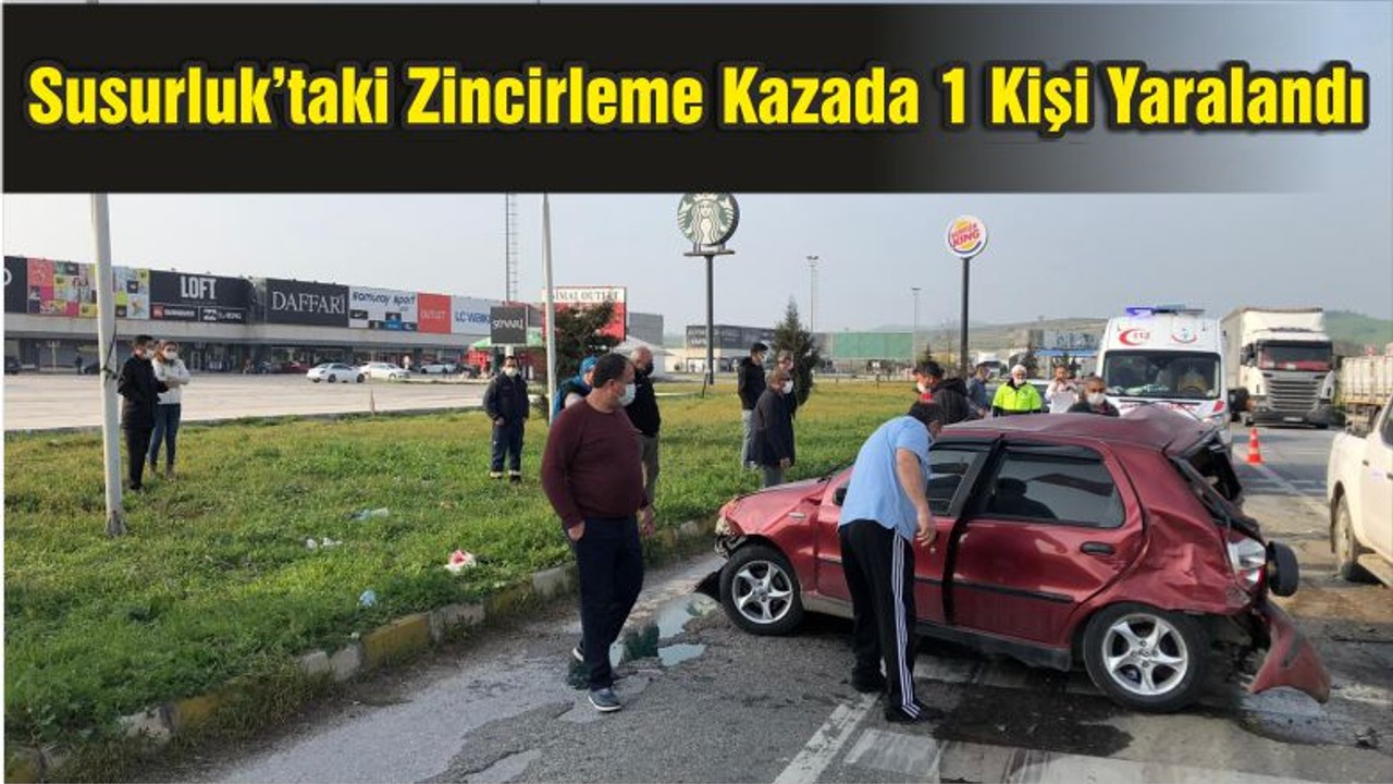 Susurluk’taki Zincirleme Kazada 1 Kişi Yaralandı
