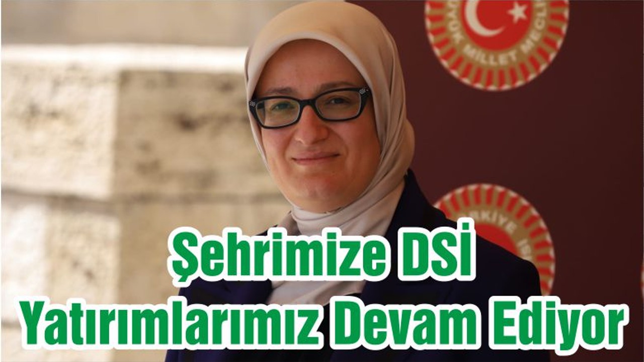 Şehrimize DSİ Yatırımlarımız Devam Ediyor