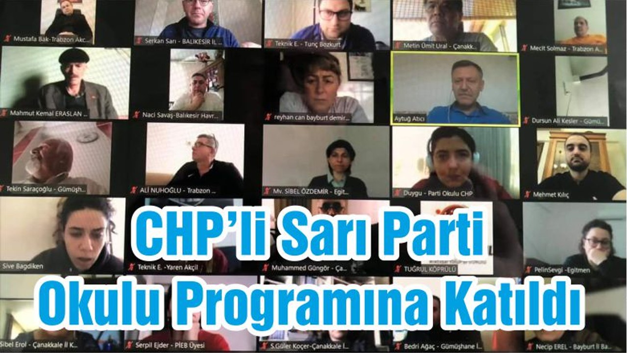 CHP’li Sarı Parti Okulu Programına Katıldı
