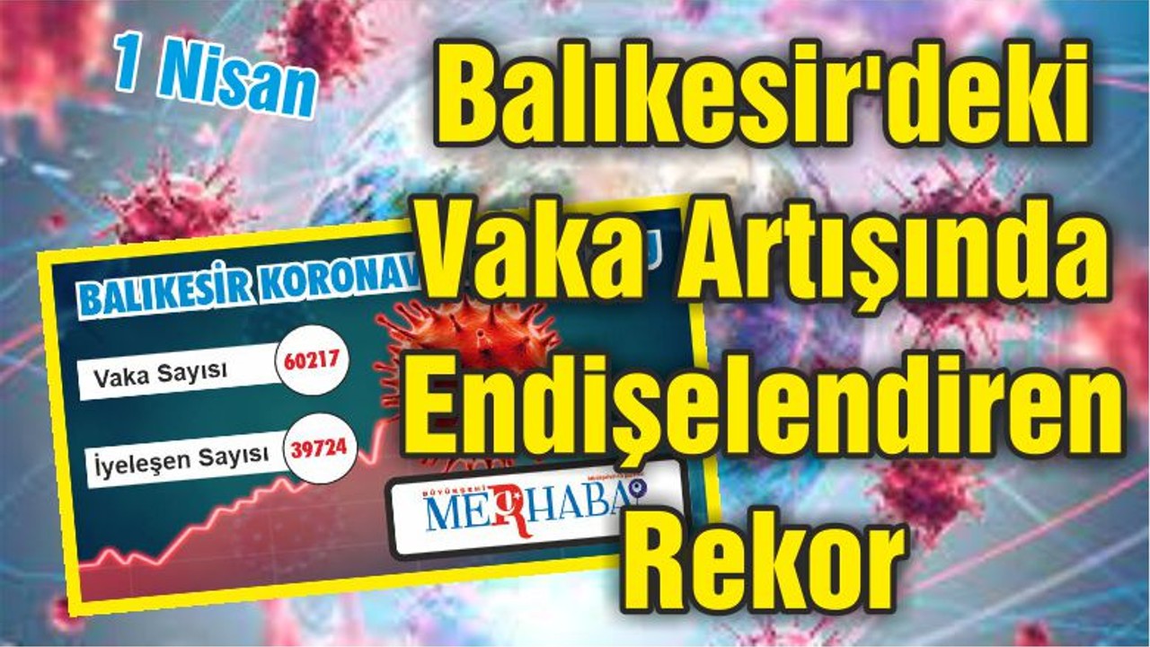Balıkesir'deki Vaka Artışında Endişelendiren Rekor