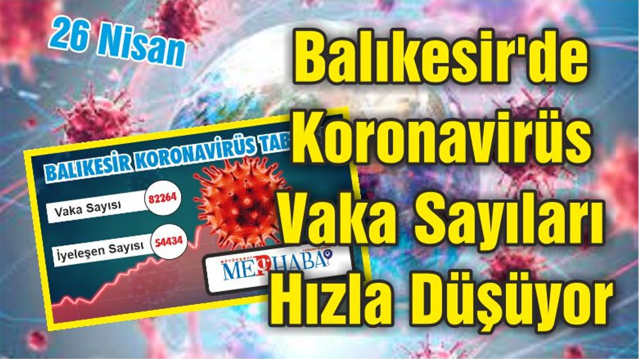Balıkesir'de Koronavirüs Vaka Sayıları Hızla Düşüyor
