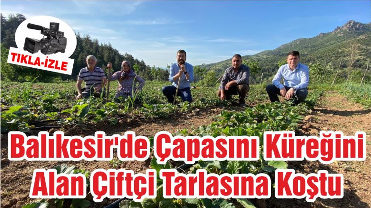 Balıkesir'de Çapasını Küreğini Alan Çiftçi Tarlasına Koştu