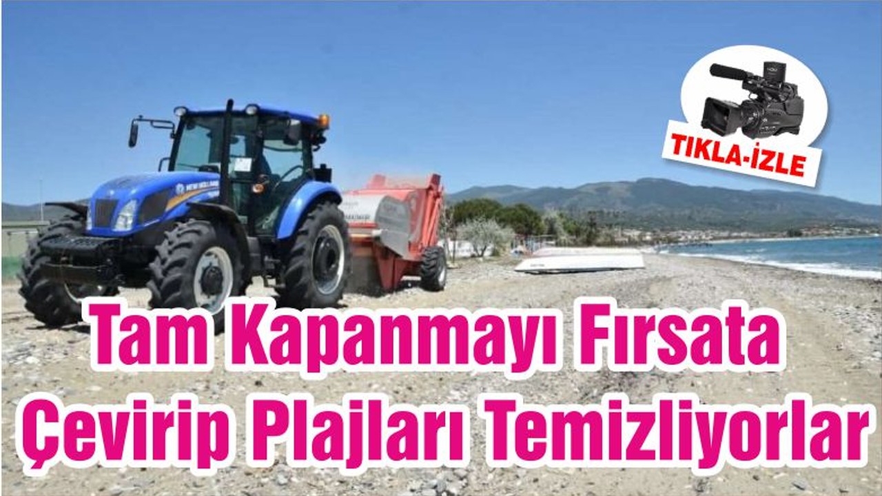 Tam Kapanmayı Fırsata Çevirip Plajları Temizliyorlar