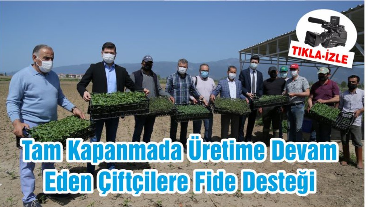 Tam Kapanmada Üretime Devam Eden Çiftçilere Fide Desteği