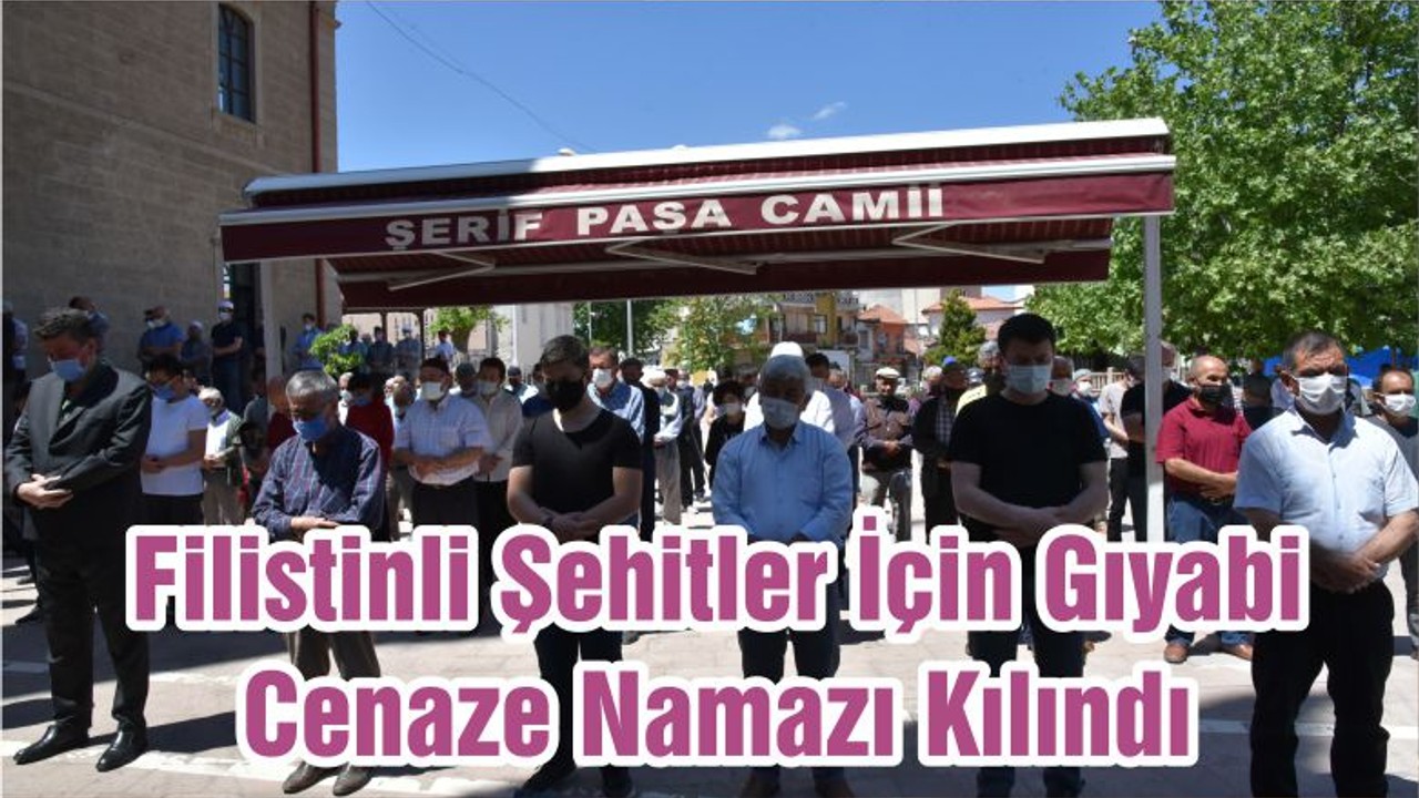 Filistinli Şehitler İçin Gıyabi Cenaze Namazı Kılındı