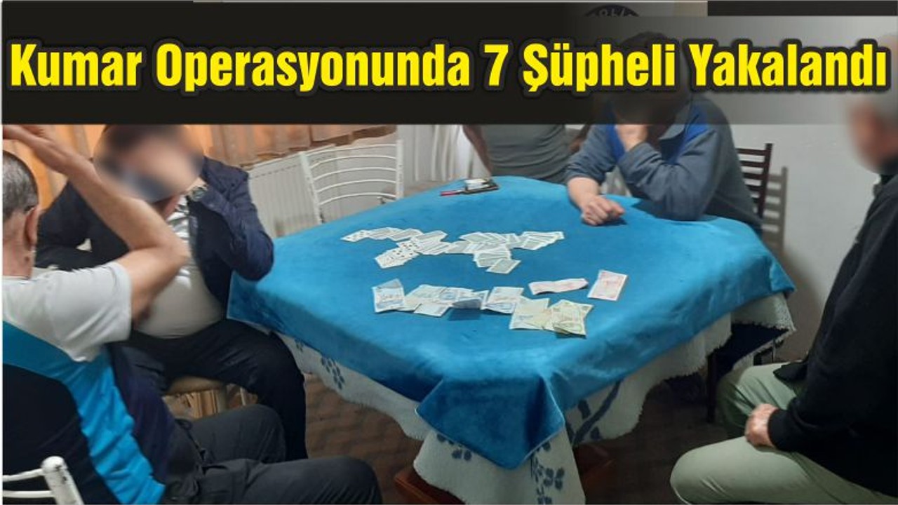 Balıkesir'de Kumar Operasyonunda 7 Şüpheli Yakalandı