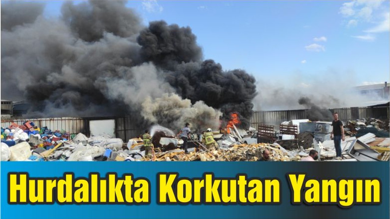 Hurdalıkta Korkutan Yangın