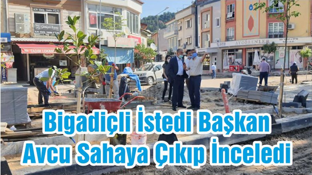 Bigadiçli İstedi Başkan Avcu Sahaya Çıkıp İnceledi