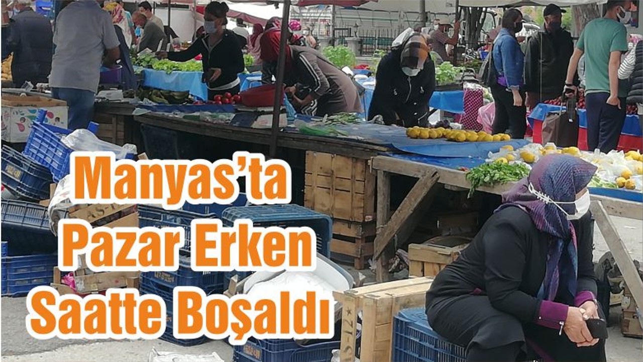 Manyas’ta Pazar Erken Saatte Boşaldı
