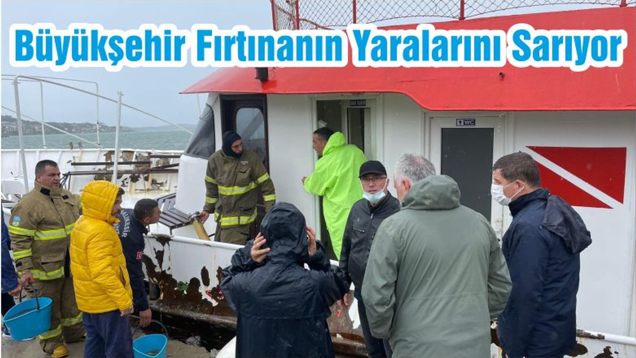 Büyükşehir Fırtınanın Yaralarını Sarıyor