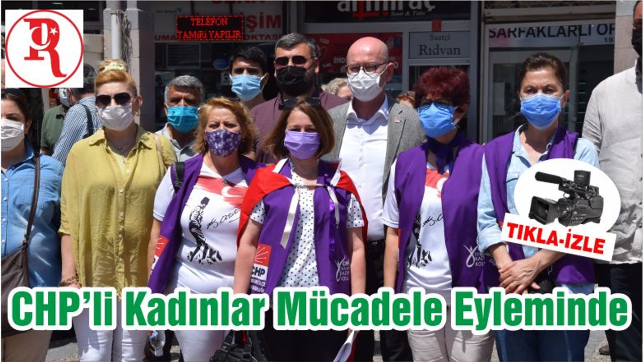 CHP’li Kadınlar Mücadele Eyleminde