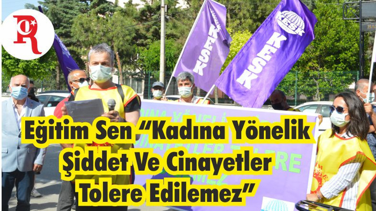 Eğitim Sen “Kadına Yönelik Şiddet Ve Cinayetler Tolere Edilemez”