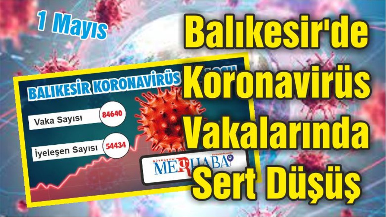 Balıkesir'de Koronavirüs Vakalarında Sert Düşüş