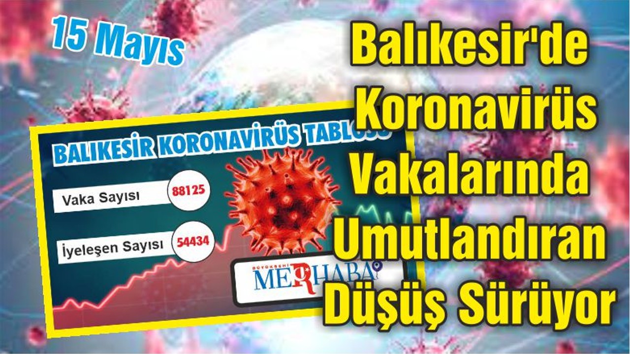 Balıkesir'de Koronavirüs Vakalarında Umutlandıran Düşüş Sürüyor
