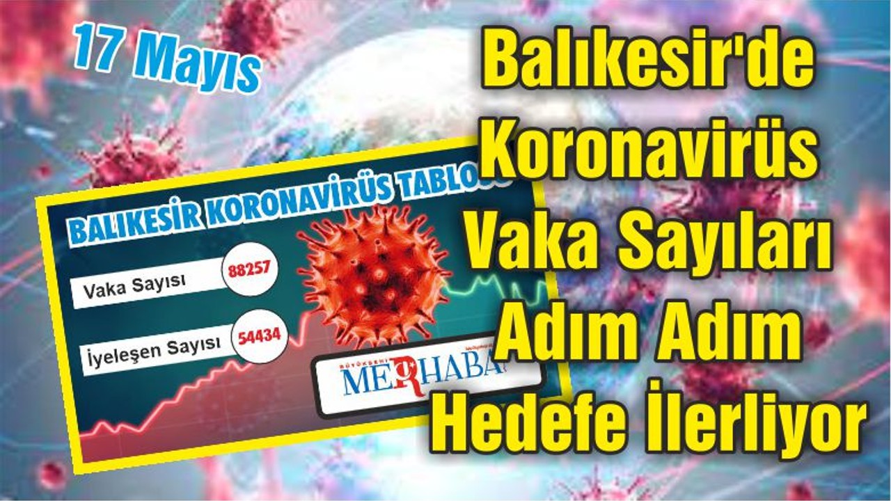 Balıkesir'de Koronavirüs Vaka Sayıları Adım Adım Hedefe İlerliyor