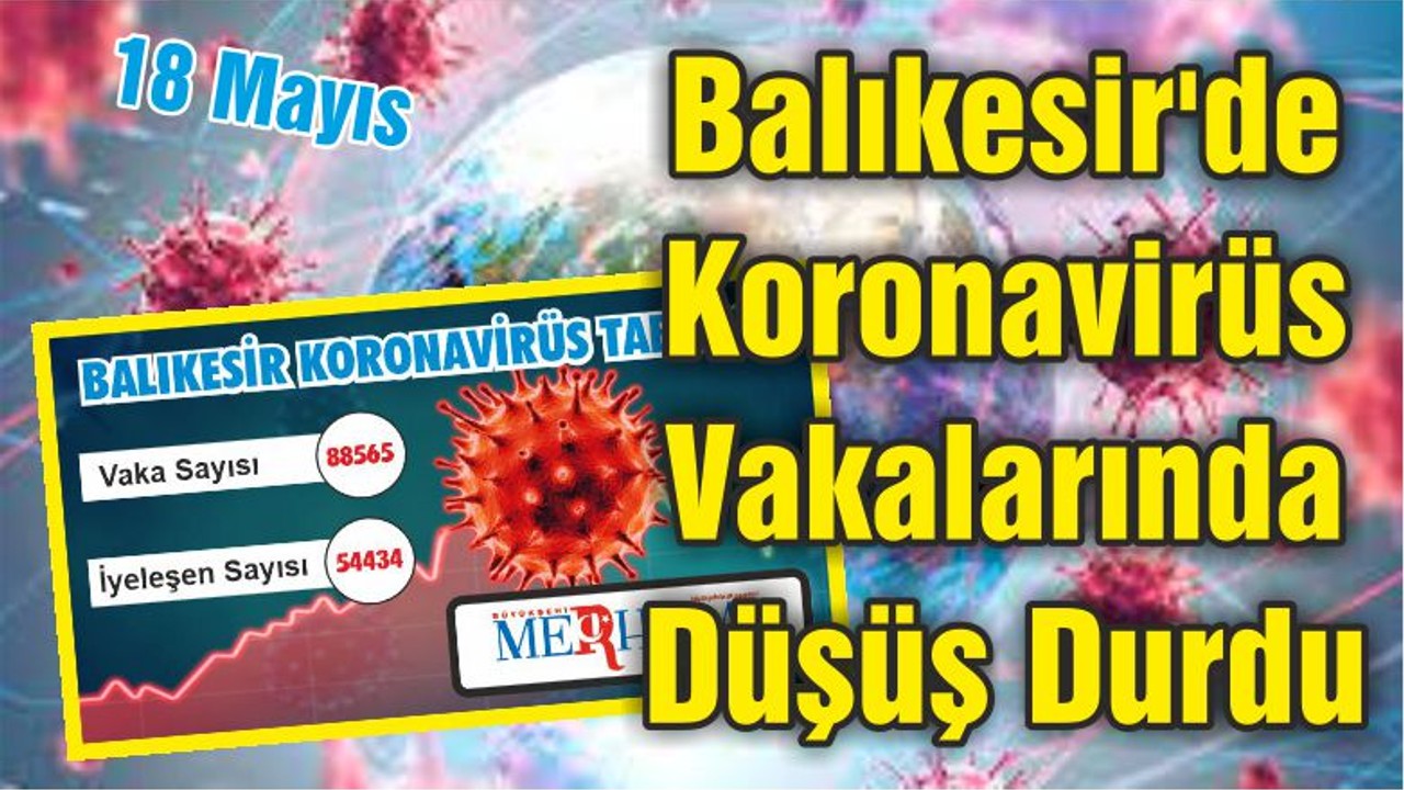 Balıkesir'de Koronavirüs Vakalarında Düşüş Durdu