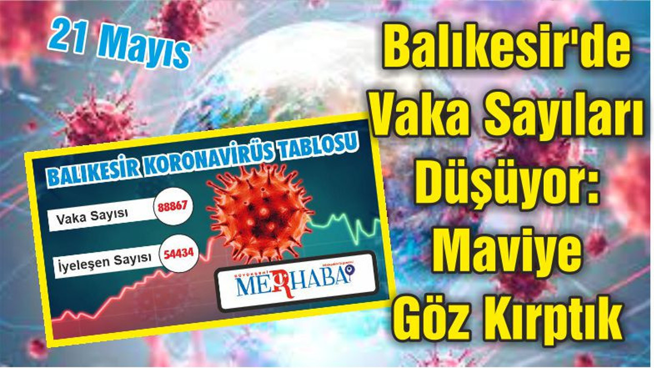 Balıkesir'de Vaka Sayıları Düşüyor: Maviye Göz Kırptık