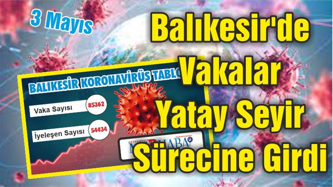 Balıkesir'de Vakalar Yatay Seyir Sürecine Girdi