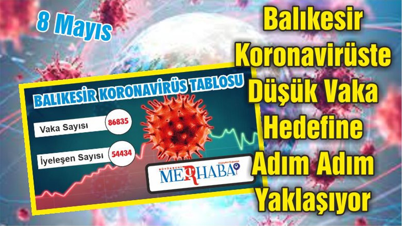 Balıkesir Koronavirüste Düşük Vaka Hedefine Adım Adım Yaklaşıyor