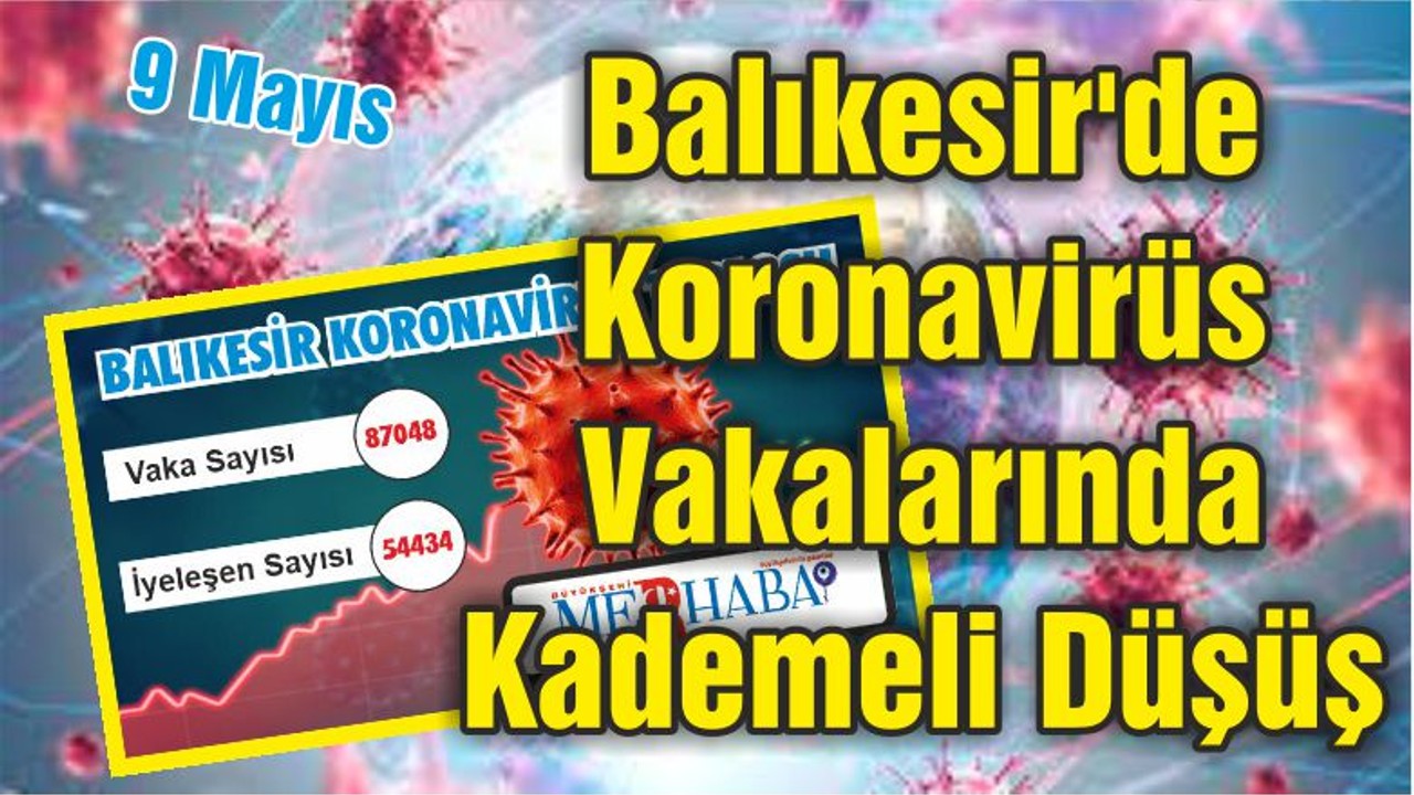 Balıkesir'de Koronavirüs Vakalarında Kademeli Düşüş