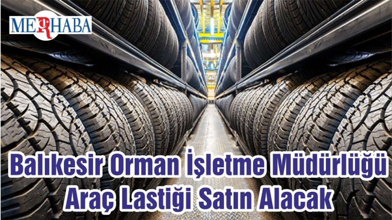 Balıkesir Orman İşletme Müdürlüğü Araç Lastiği Satın Alacak