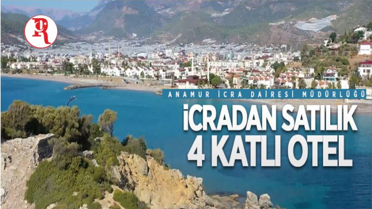 Mersin Bozyazı'da İcradan Satılık 4 Katlı Otel